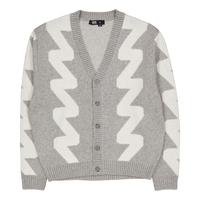 Tom Cardigan Ax5 Grey Melange Wave