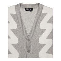 Tom Cardigan Ax5 Grey Melange Wave