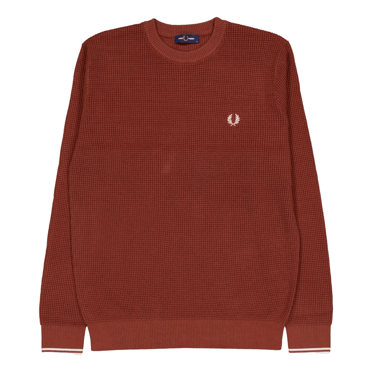 Waffle Stitch Jumper S54 Whisky Brown