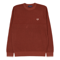 Waffle Stitch Jumper S54 Whisky Brown