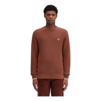 Waffle Stitch Jumper S54 Whisky Brown