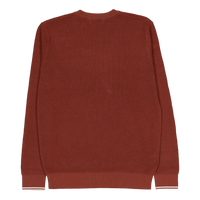 Waffle Stitch Jumper S54 Whisky Brown