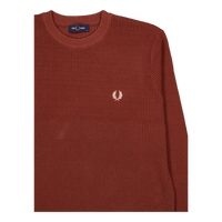 Waffle Stitch Jumper S54 Whisky Brown