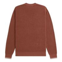 Waffle Stitch Jumper S54 Whisky Brown