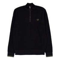 Waffle Stitch Half Zip Jmpr 102 Black