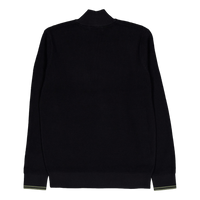 Waffle Stitch Half Zip Jmpr 102 Black