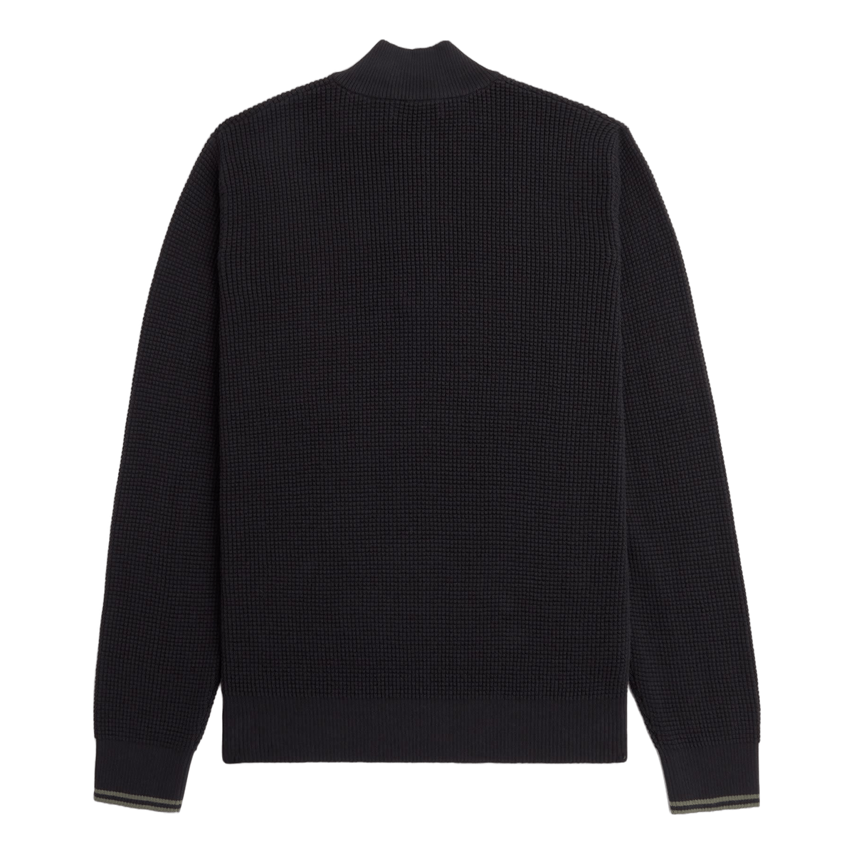 Waffle Stitch Half Zip Jmpr 102 Black