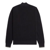 Waffle Stitch Half Zip Jmpr 102 Black