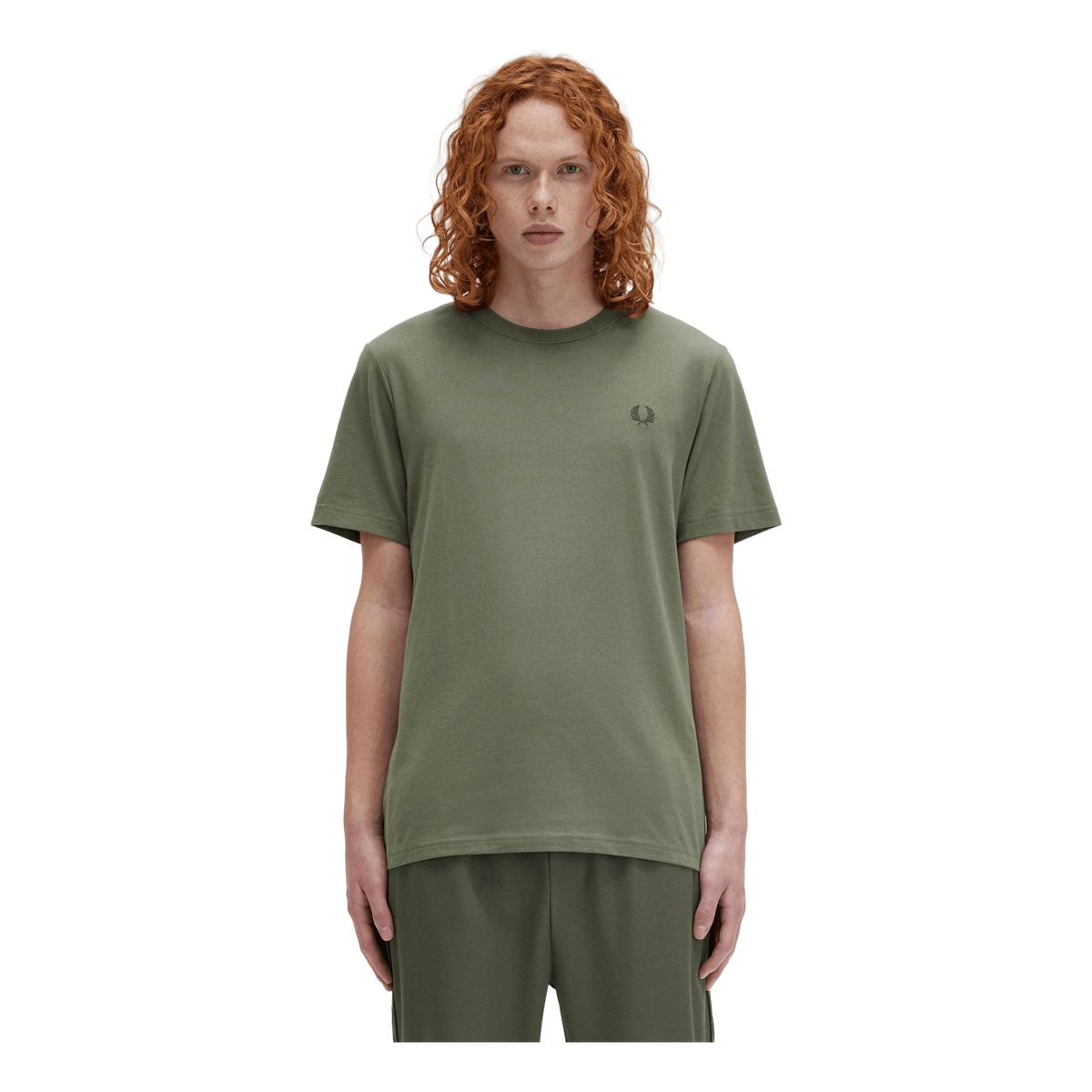 Crew Neck T-shirt W49 Laurel W Green/ngt Green