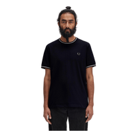 Twin Tipped T-shirt W54 Blk/ecru/laurel W Green