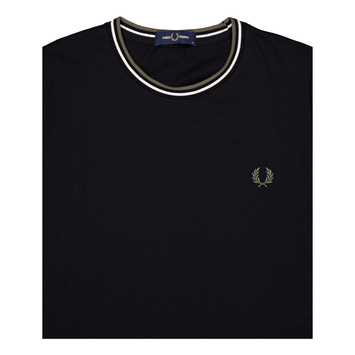 Twin Tipped T-shirt W54 Blk/ecru/laurel W Green