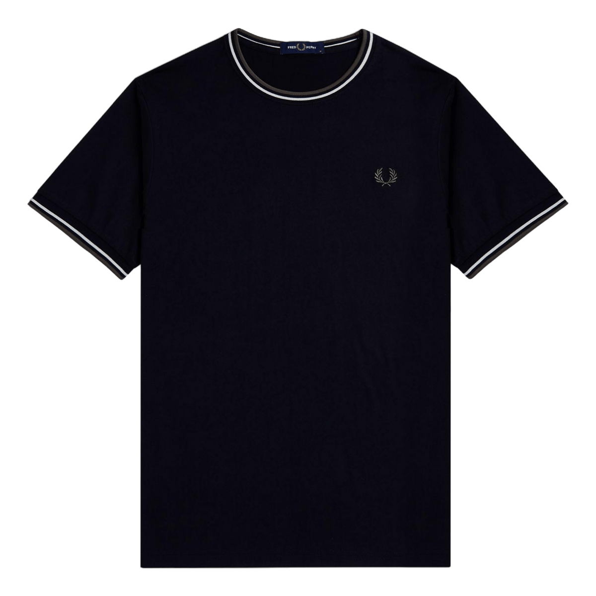 Twin Tipped T-shirt W54 Blk/ecru/laurel W Green