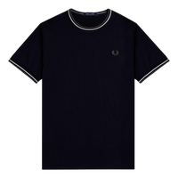 Twin Tipped T-shirt W54 Blk/ecru/laurel W Green