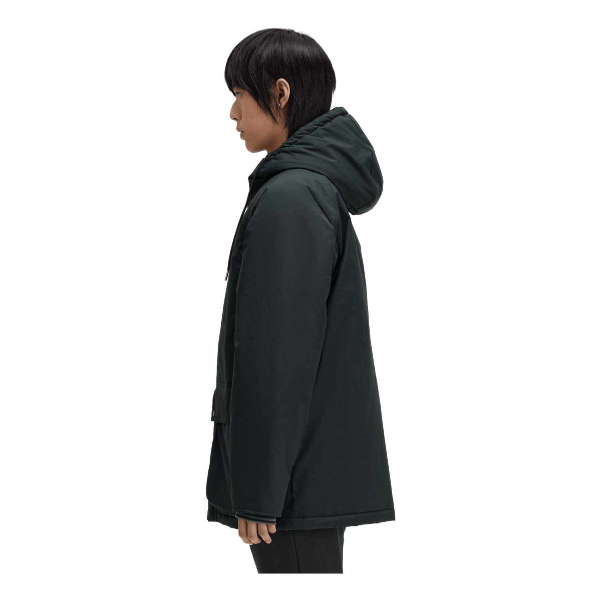 Padded Zip Through Jkt Q20 Night Green