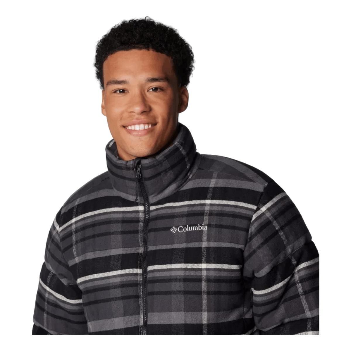 Puffect™ Novelty Jacket Black Multi Plaid