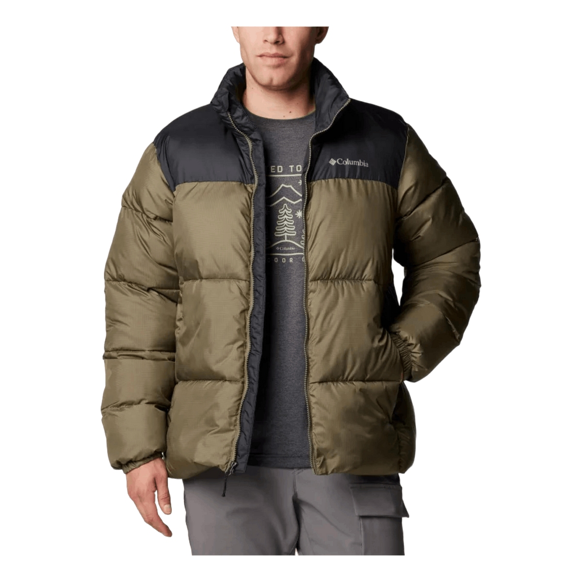 Puffect™ Iii Jacket Stone Green, Black