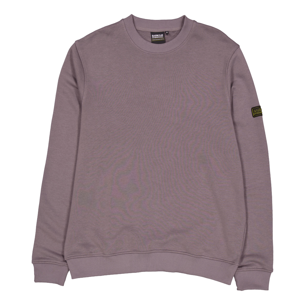 B.intl Outline Badge Crew Plum Grey