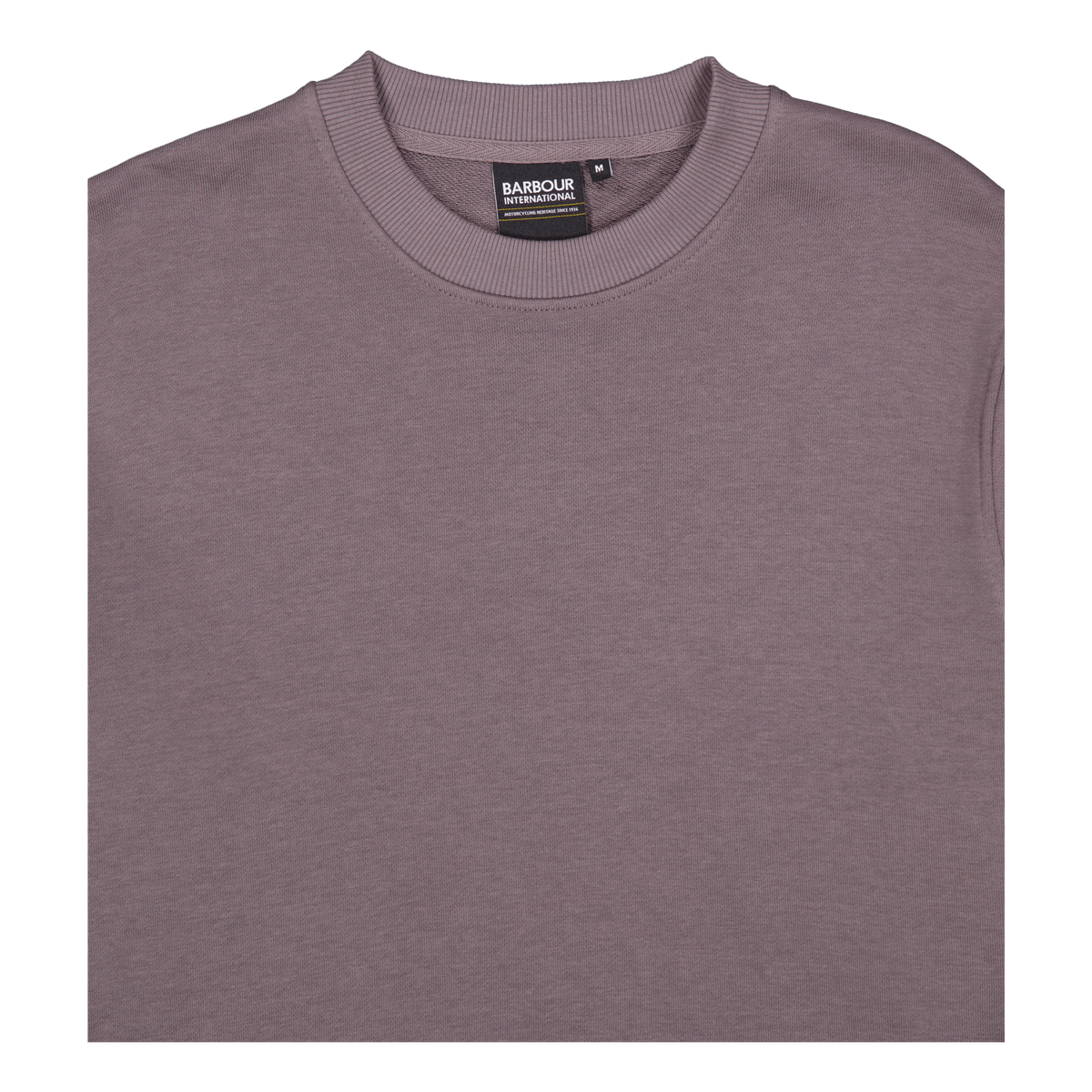 B.intl Outline Badge Crew Plum Grey