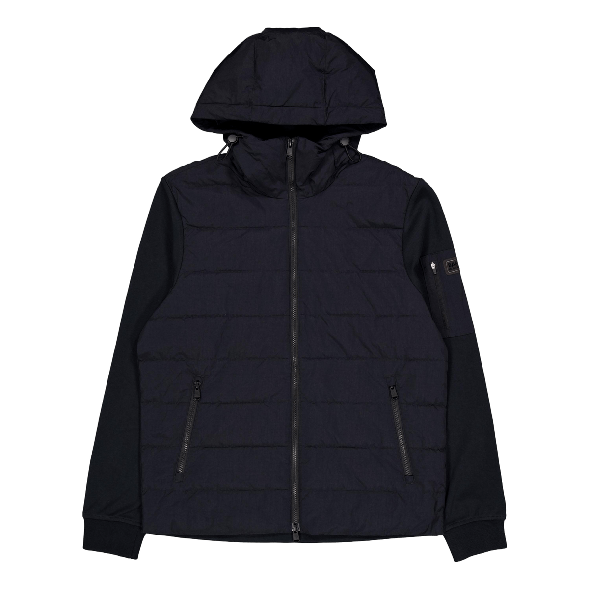 B.intl Stanley Hooded Quilted  Black