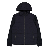 B.intl Stanley Hooded Quilted  Black