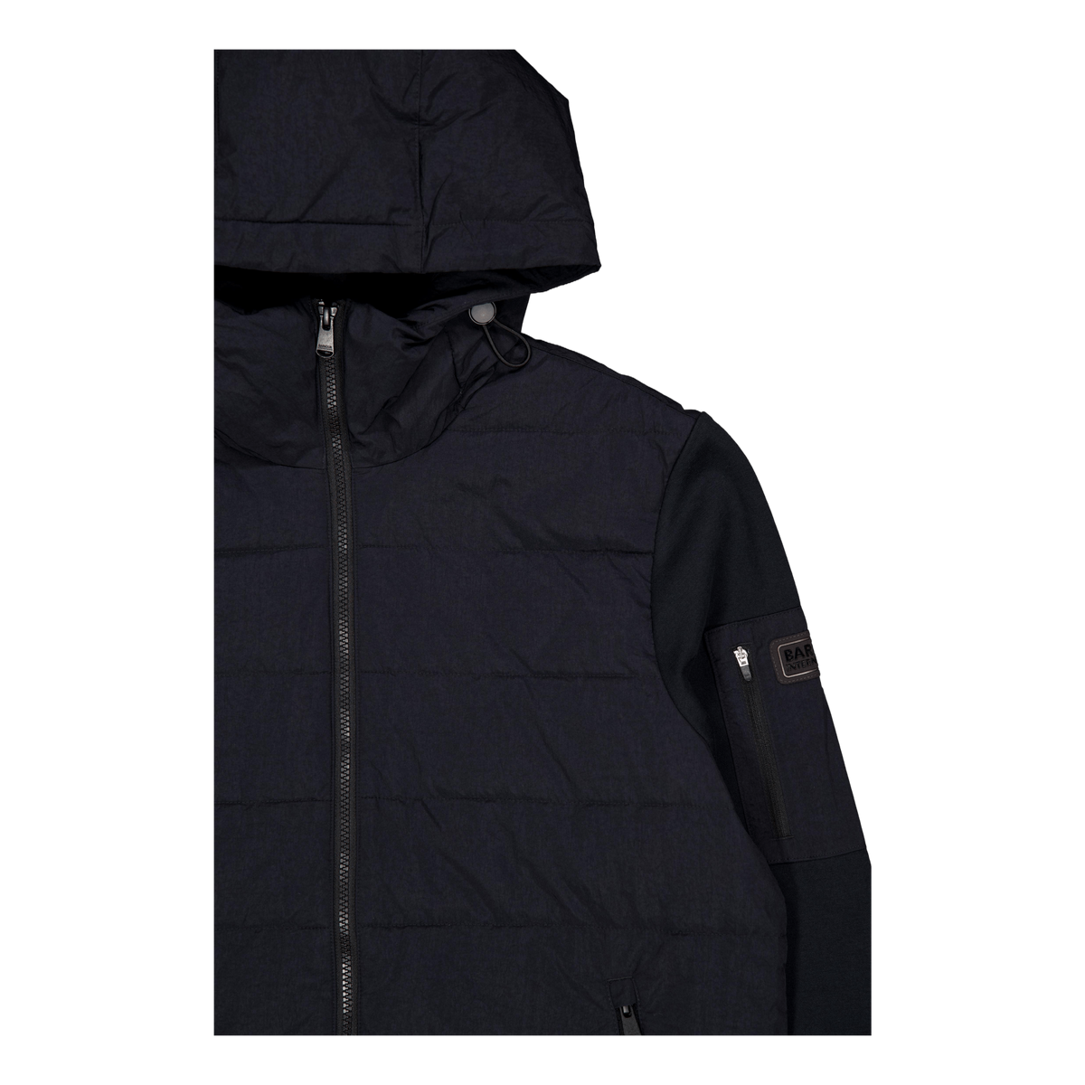 B.intl Stanley Hooded Quilted  Black