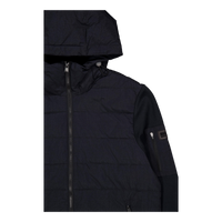 B.intl Stanley Hooded Quilted  Black