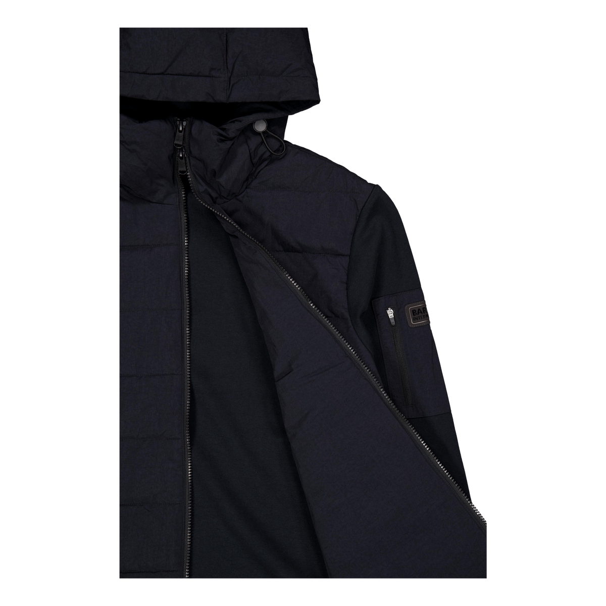 B.intl Stanley Hooded Quilted  Black