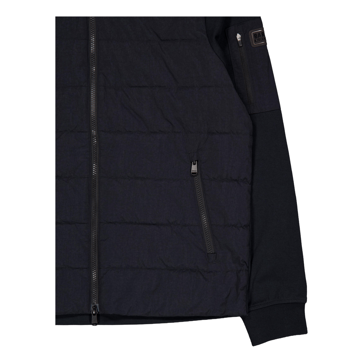 B.intl Stanley Hooded Quilted  Black