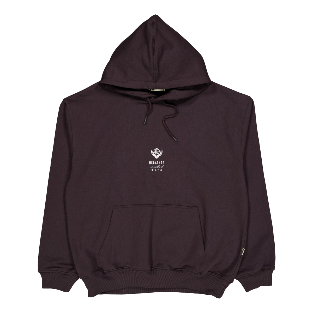 Wbpope Globe Hoodie Chocolate Brown