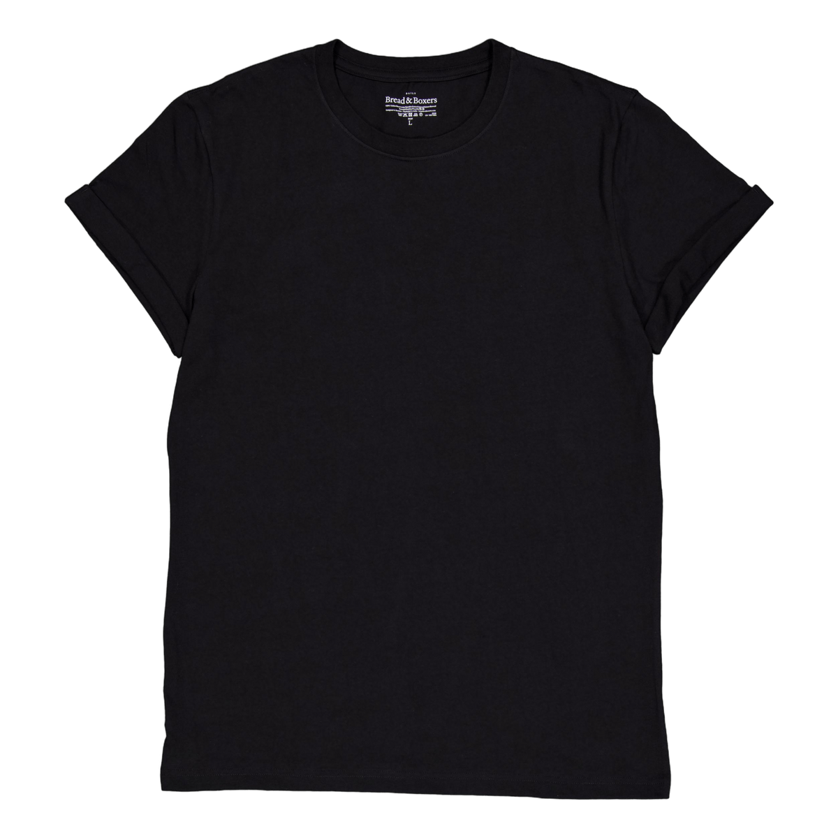 Roll-up Tee Black