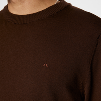 Keane Merino Crew Neck Sweater Bitter Chocolate