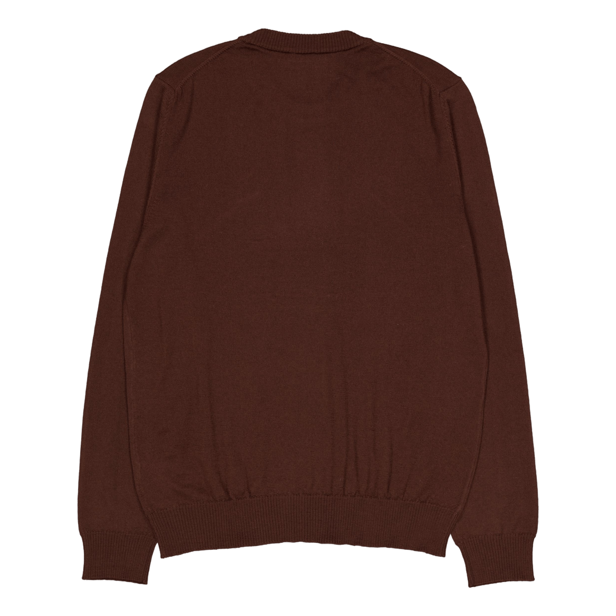 Keane Merino Crew Neck Sweater Bitter Chocolate