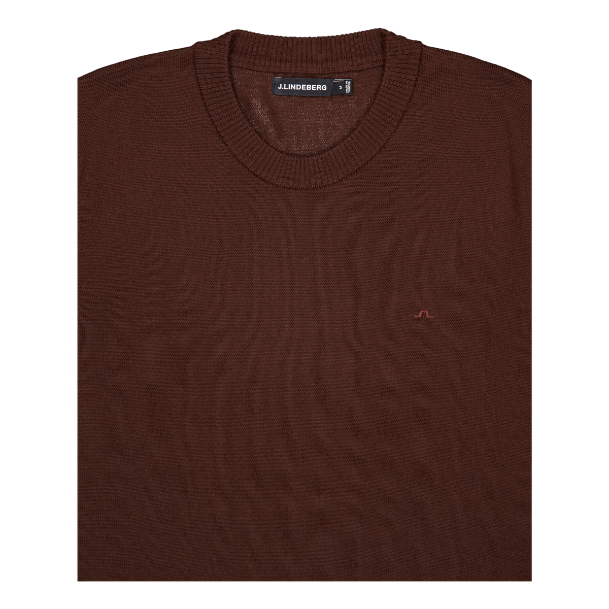 Keane Merino Crew Neck Sweater Bitter Chocolate