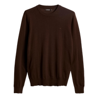 Keane Merino Crew Neck Sweater Bitter Chocolate