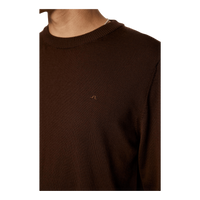 Keane Merino Crew Neck Sweater Bitter Chocolate