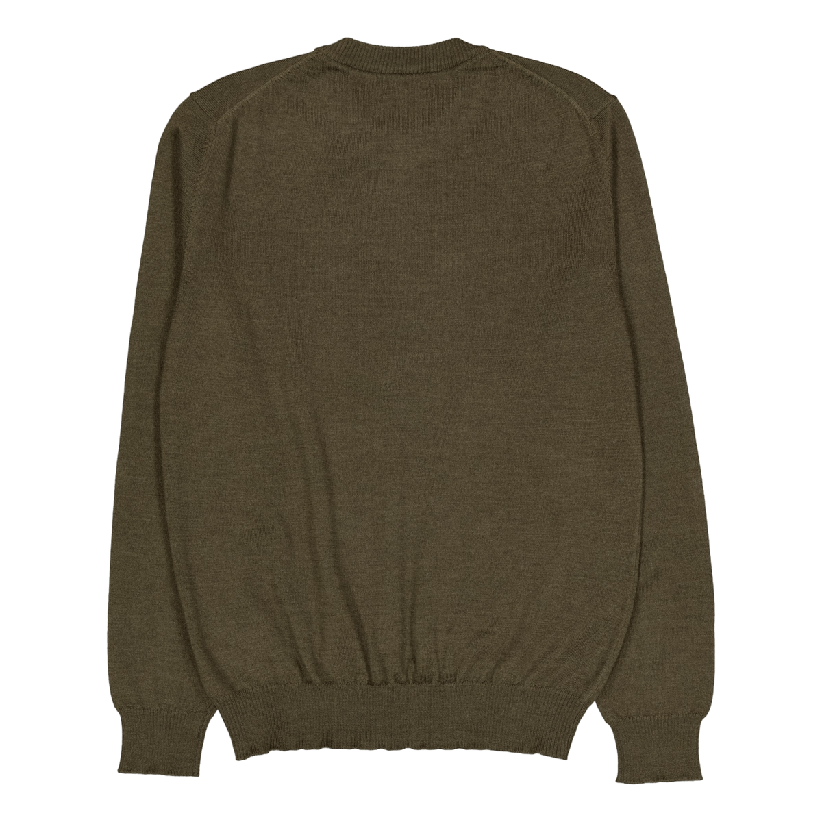 Keane Merino Crew Neck Sweater Forest Green