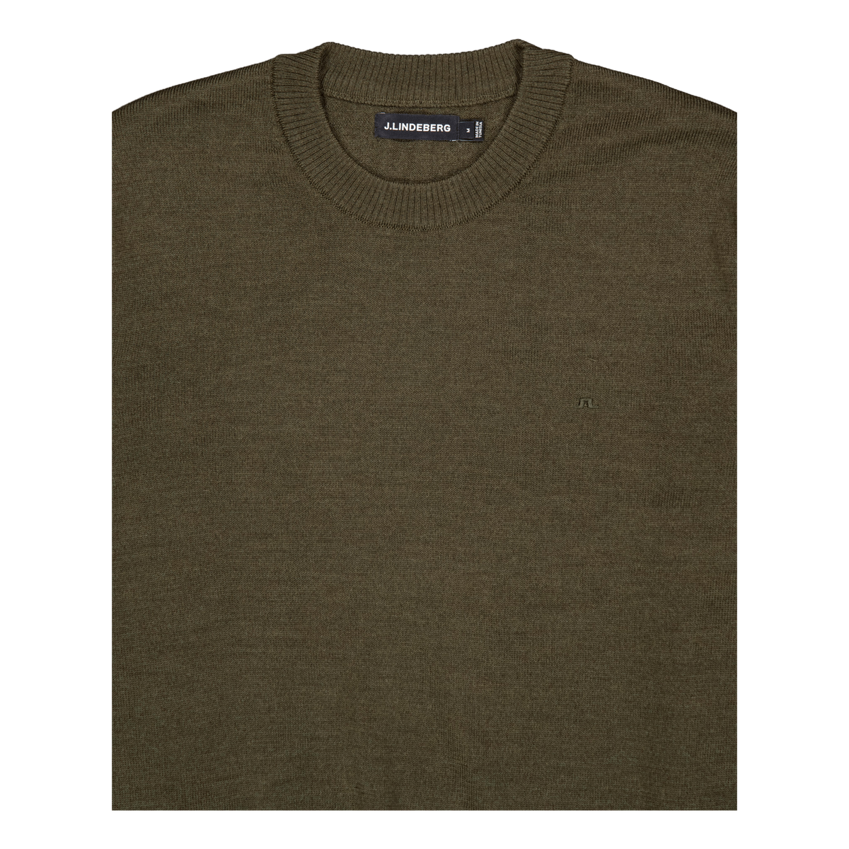 Keane Merino Crew Neck Sweater Forest Green