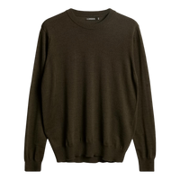 Keane Merino Crew Neck Sweater Forest Green