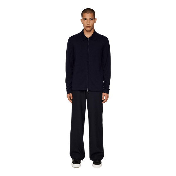 Kaleb Merino Zip Cardigan Jl Navy