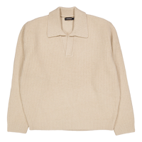 Jethro Heavy Polo Knit Moonbeam