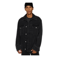 Hunt Washed Denim Overshirt Black