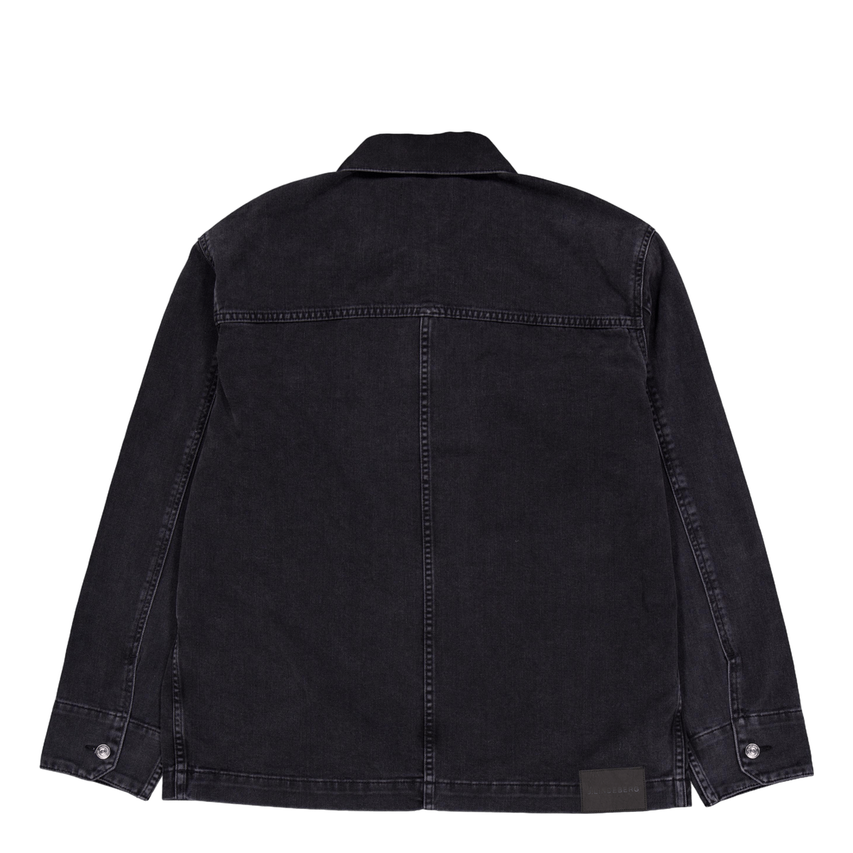 Hunt Washed Denim Overshirt Black