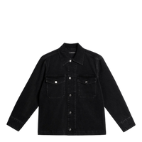 Hunt Washed Denim Overshirt Black