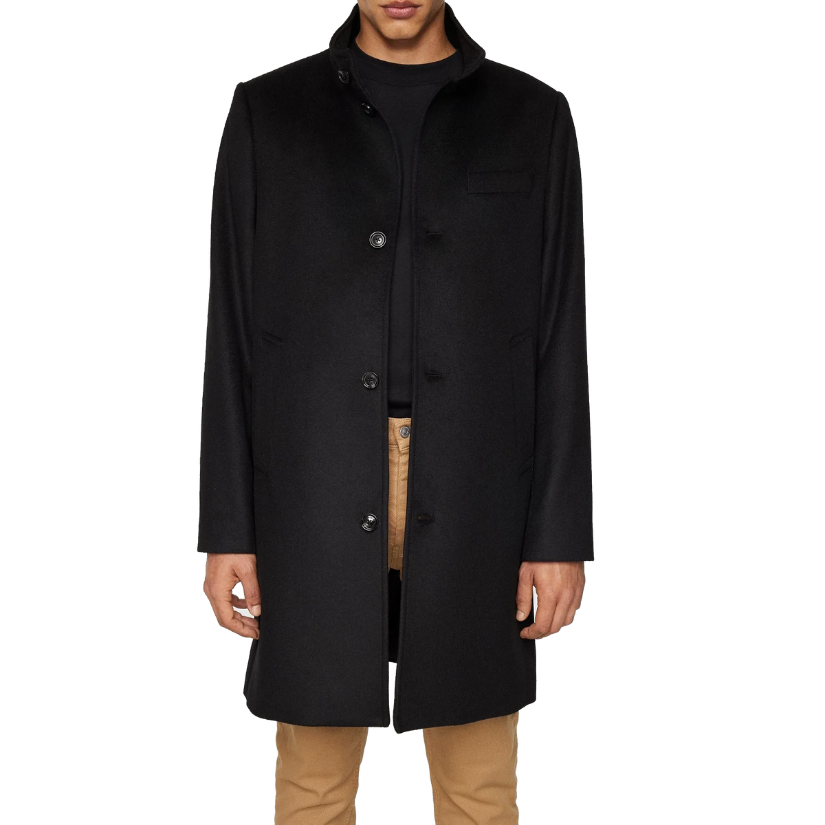 Jesse Melton Cashmere Coat Black