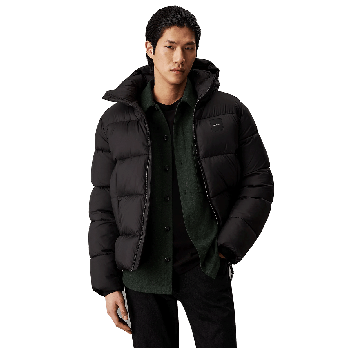 Hooded Quilt Puffer Mw Beh Ck Black