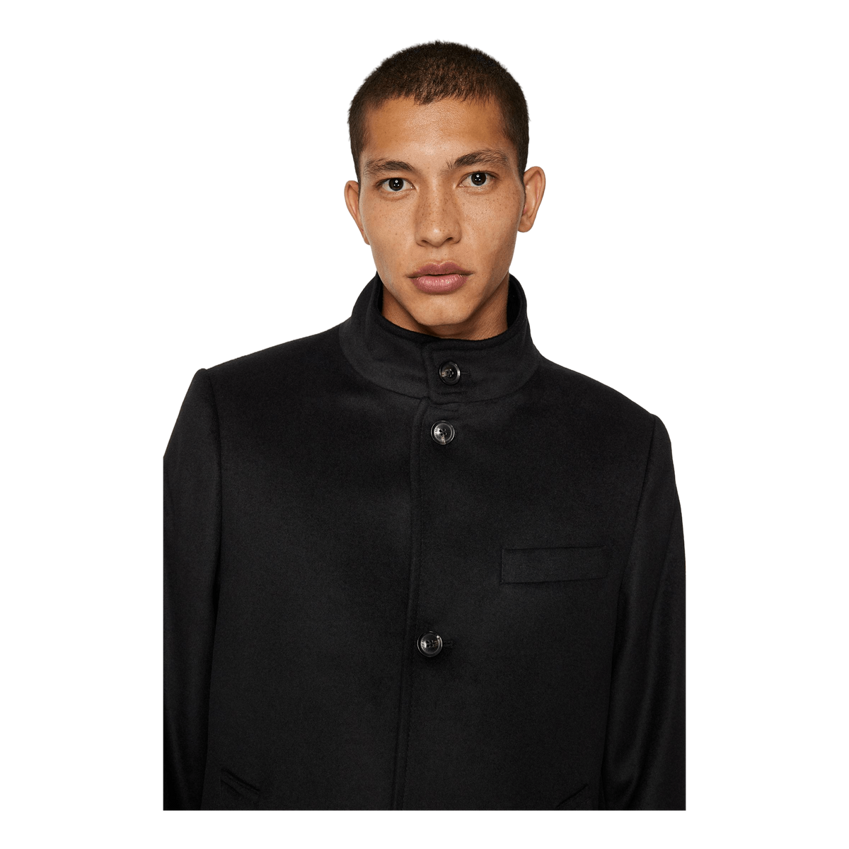 Jesse Melton Cashmere Coat Black