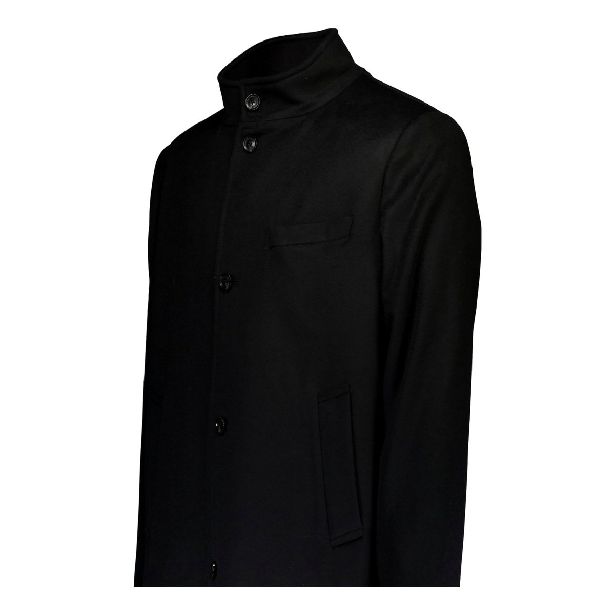 Jesse Melton Cashmere Coat Black