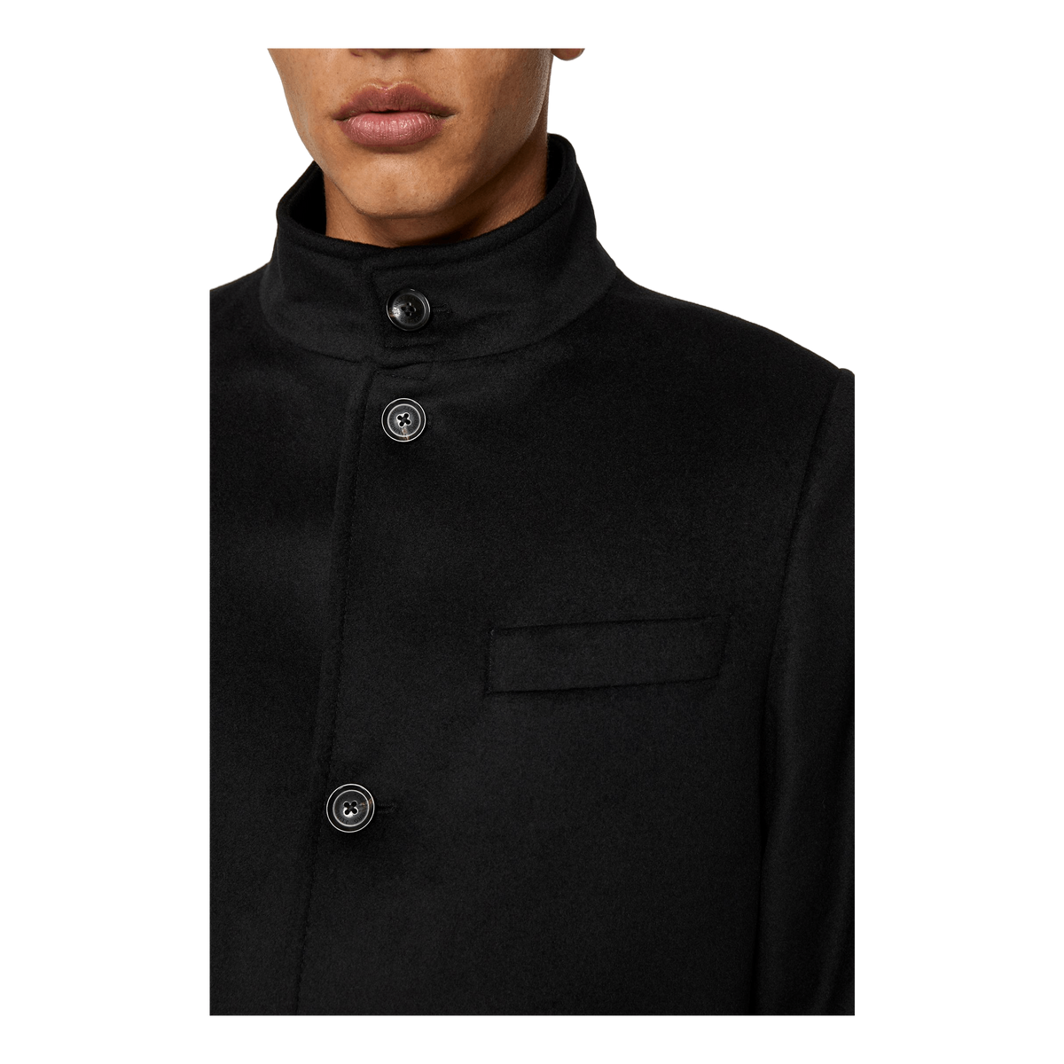 Jesse Melton Cashmere Coat Black