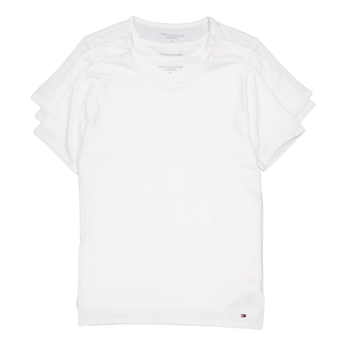 Stretch Cn Tee Ss 3pack White/white/white