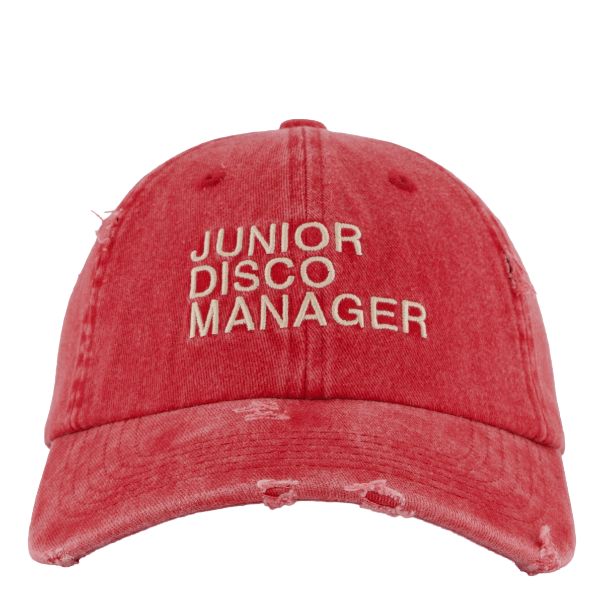 Disco Manager Vintage Dad Cap Washed Red